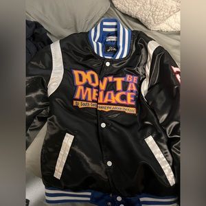 “Don’t Be A Menace” Jacket. Size: Small. Unused/brand new